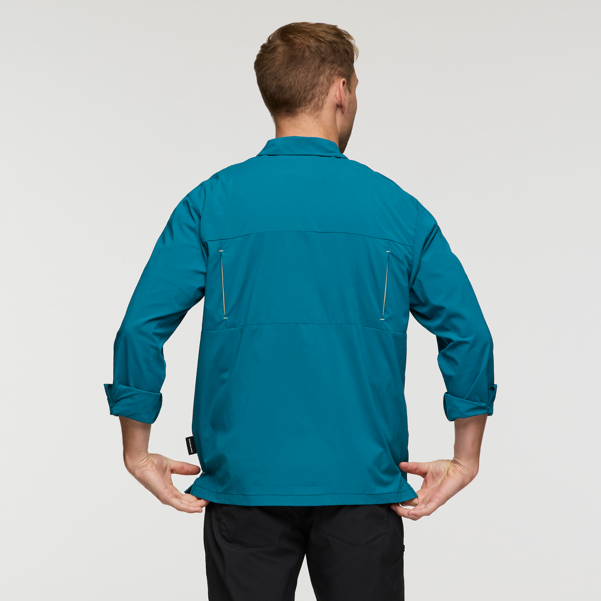 Sumaco Long-Sleeve Shirt - Men's, Waterfall, Model Maxwell
