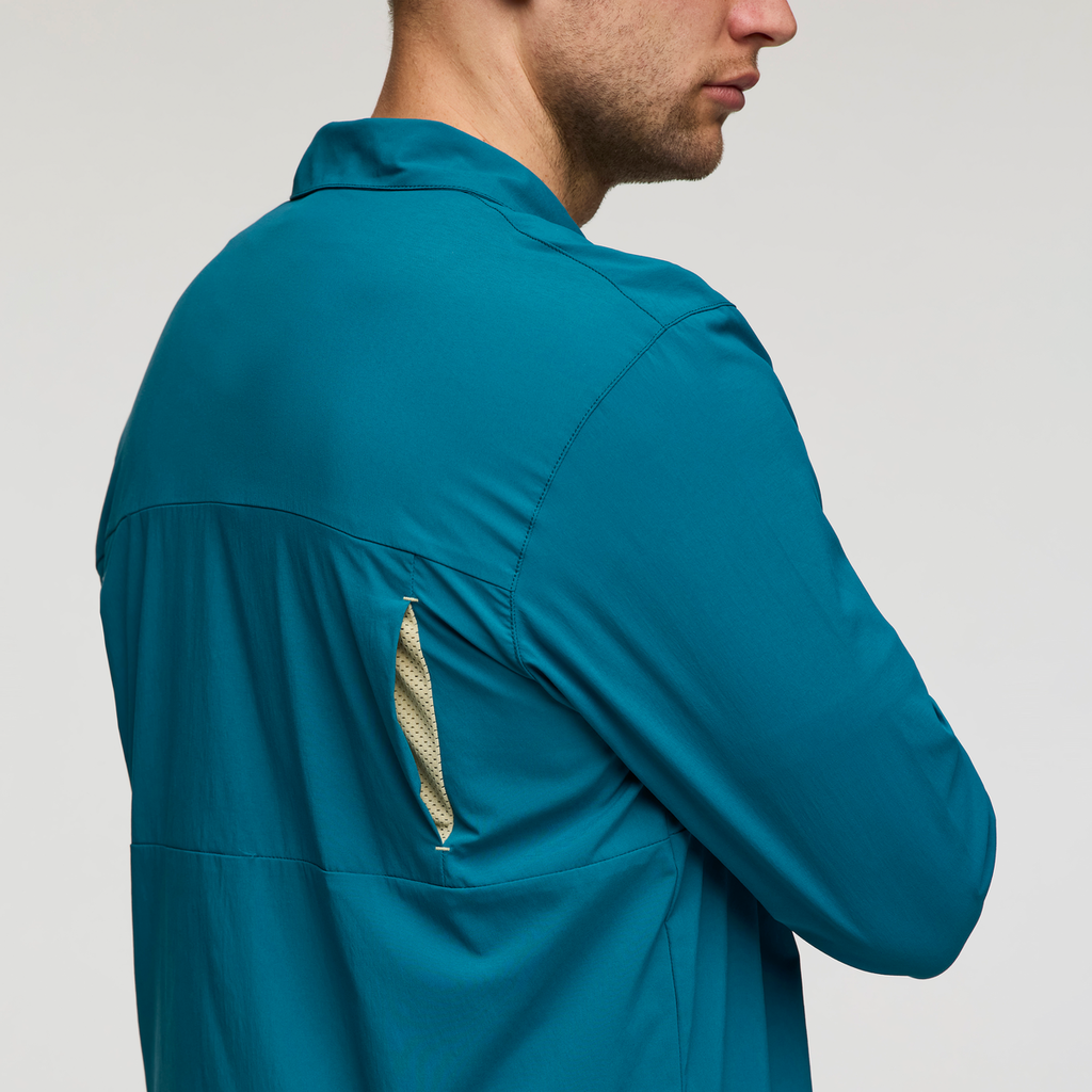Sumaco Long-Sleeve Shirt - Men's, Waterfall, Model Maxwell
