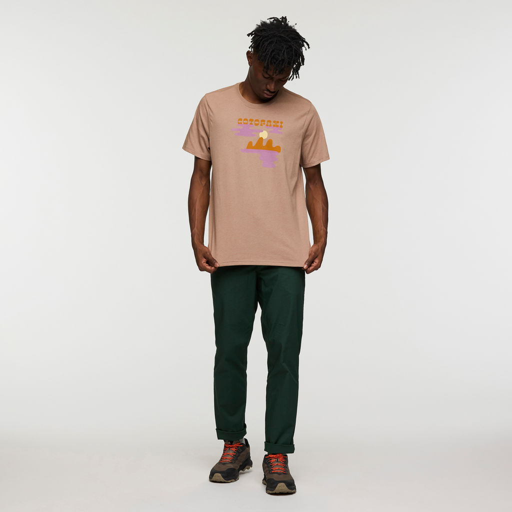 Sunrise Lake T-Shirt - Men's, Reishi, Model Nicolas