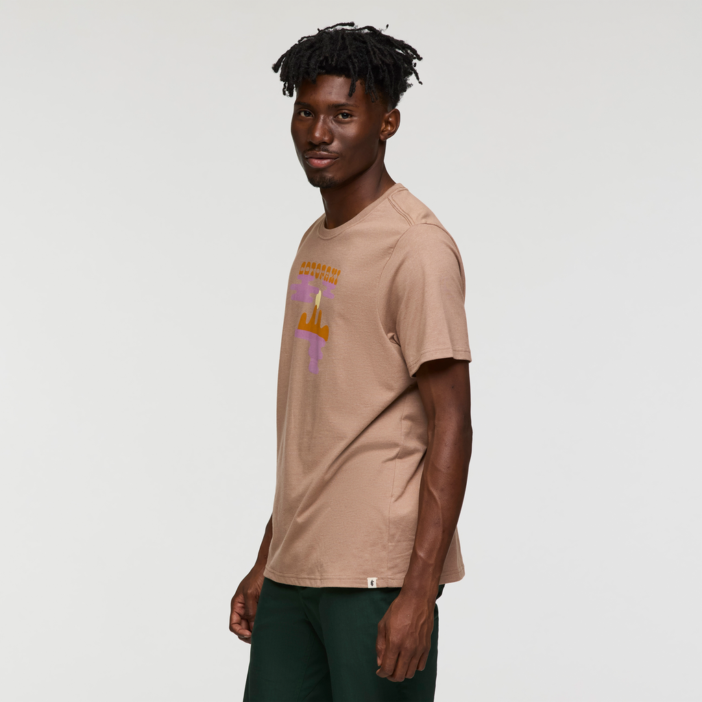 Sunrise Lake T-Shirt - Men's, Reishi, Model Nicolas