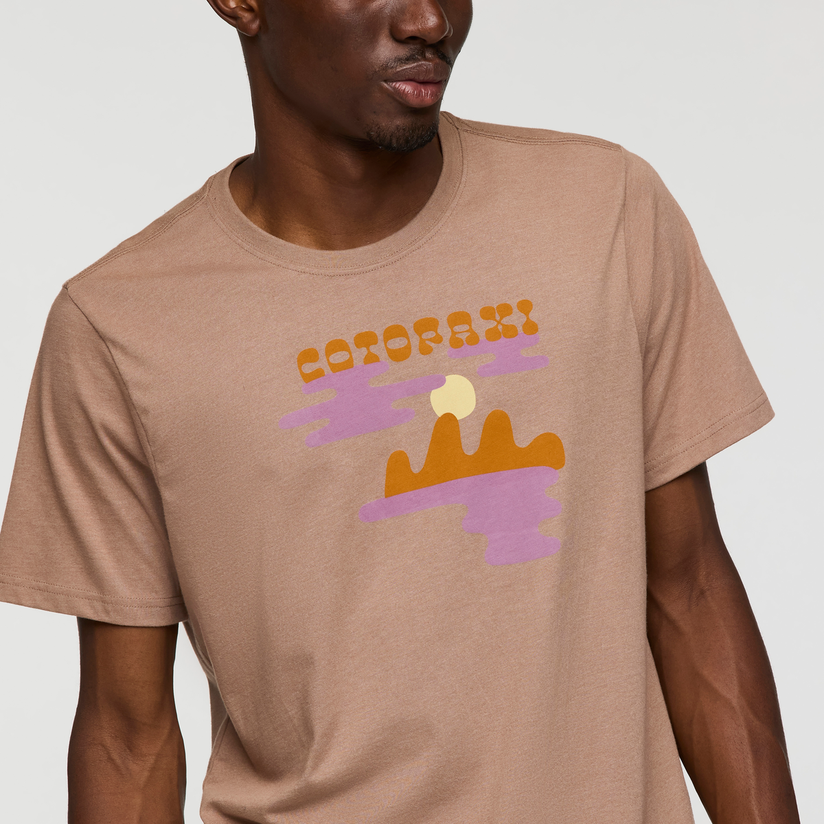 Sunrise Lake T-Shirt - Men's, Reishi, Model Nicolas