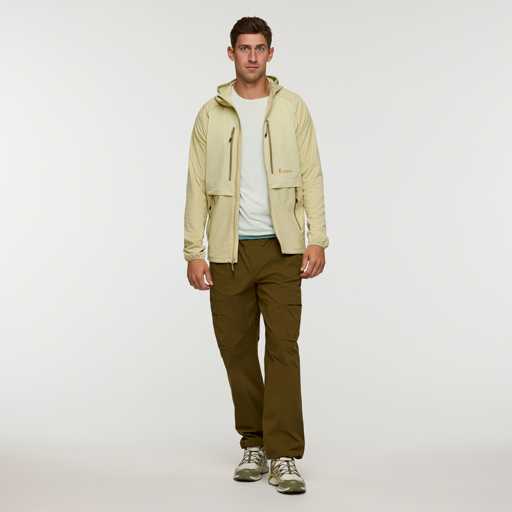 Yermo Hooded Jacket - Men's, Grain, Model Jackson