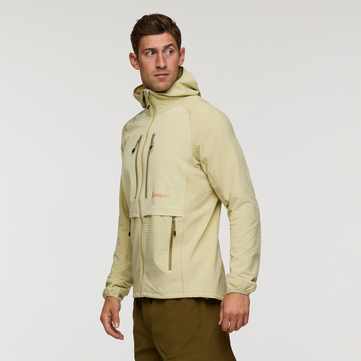 Yermo Hooded Jacket - Men's, Grain, Model Jackson