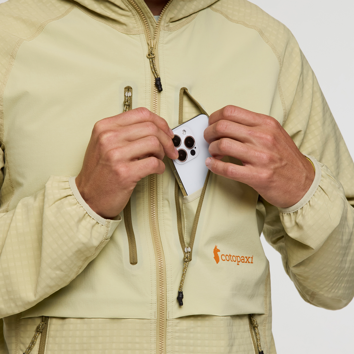Yermo Hooded Jacket - Men's, Grain, Model Jackson