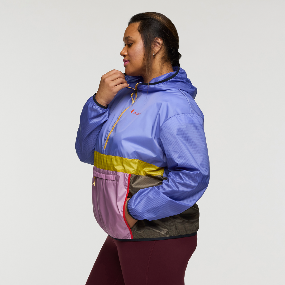 Teca Half-Zip Windbreaker - Women's, Garden Gnome, Model Amelia
