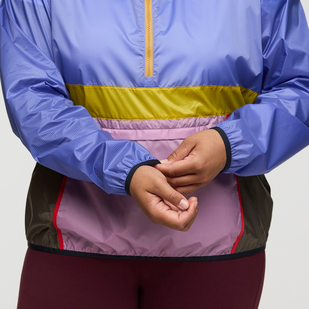Teca Half-Zip Windbreaker - Women's, Garden Gnome, Model Amelia
