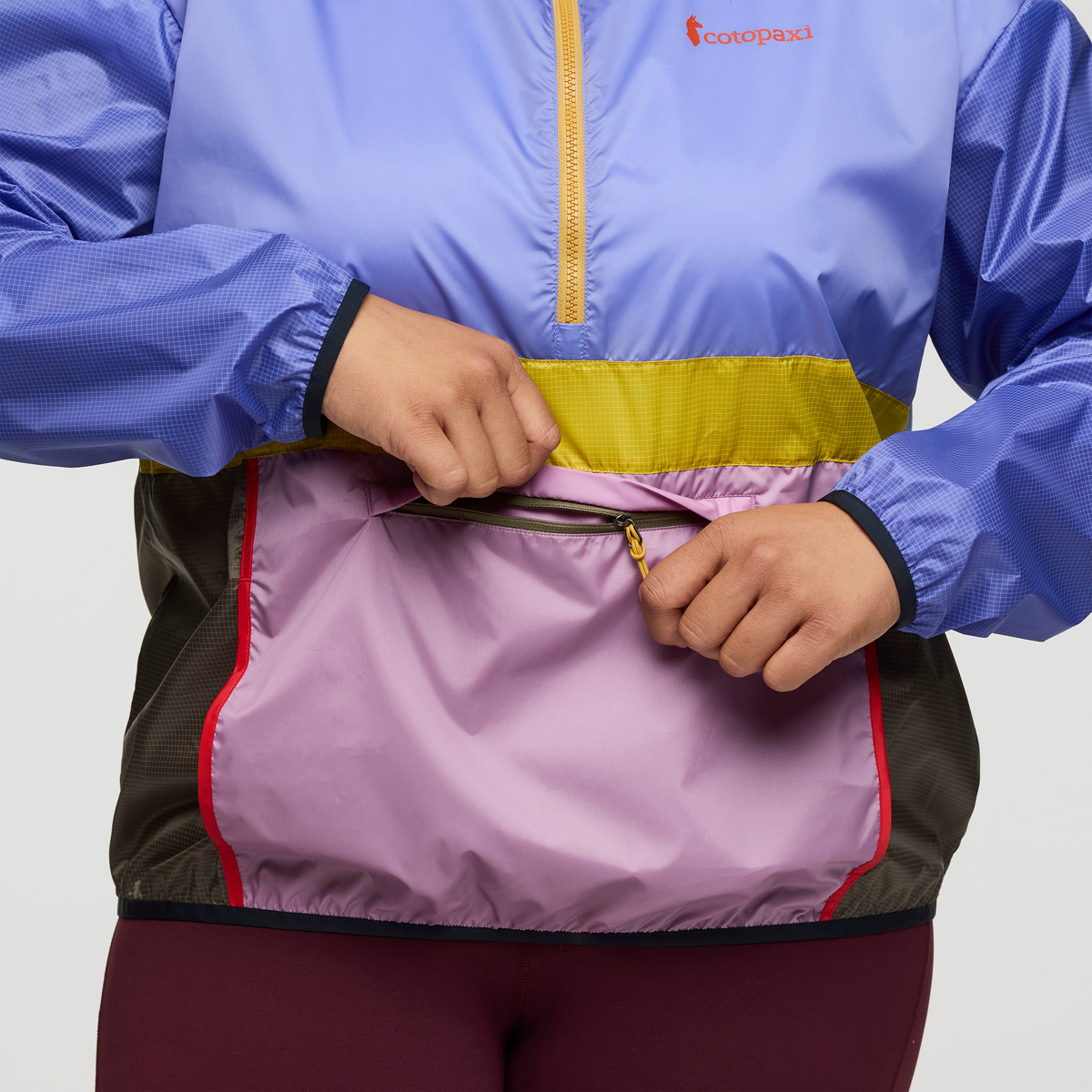 Teca Half-Zip Windbreaker - Women's, Garden Gnome, Model Amelia