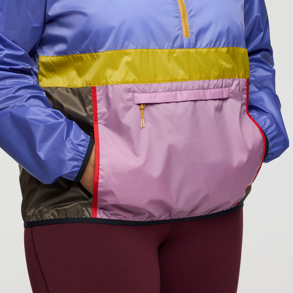 Teca Half-Zip Windbreaker - Women's, Garden Gnome, Model Amelia