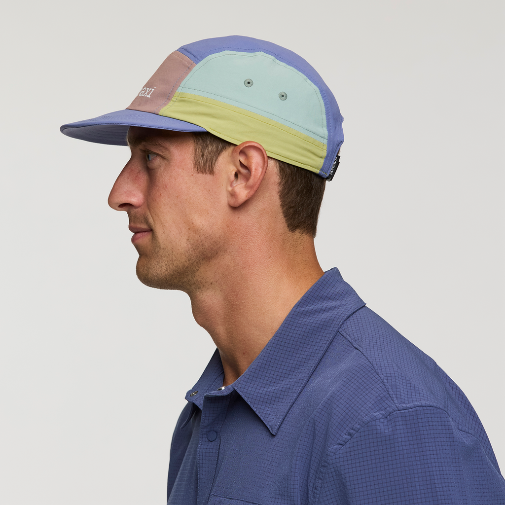 Cotopaxi Tech 5-Panel Hat, Reishi/Blue Smoke