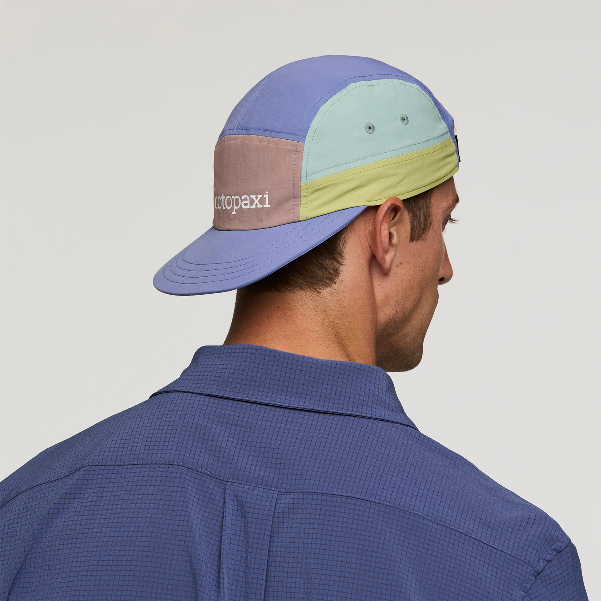 Cotopaxi Tech 5-Panel Hat, Reishi/Blue Smoke