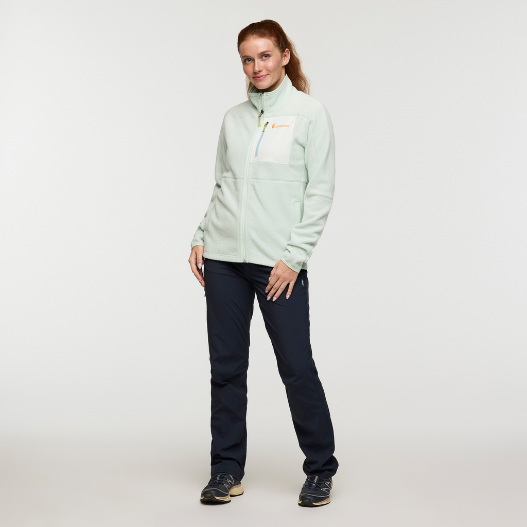 Abrazo Fleece Full-Zip Jacket - Women's, Foam, Model Caitlyn
