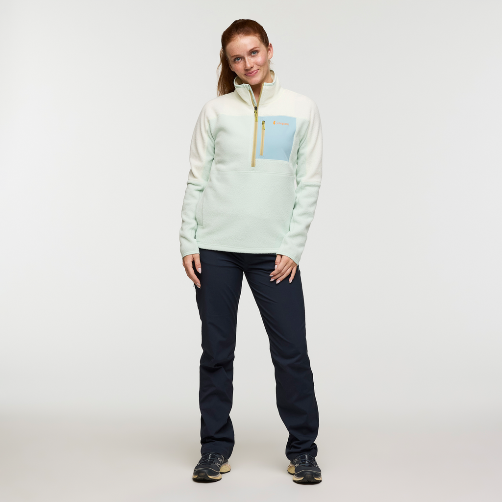 Abrazo Fleece Half-Zip Jacket - Women's, Dew/Foam, Model Caitlyn