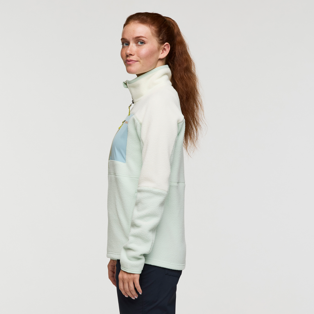 Abrazo Fleece Half-Zip Jacket - Women's, Dew/Foam, Model Caitlyn