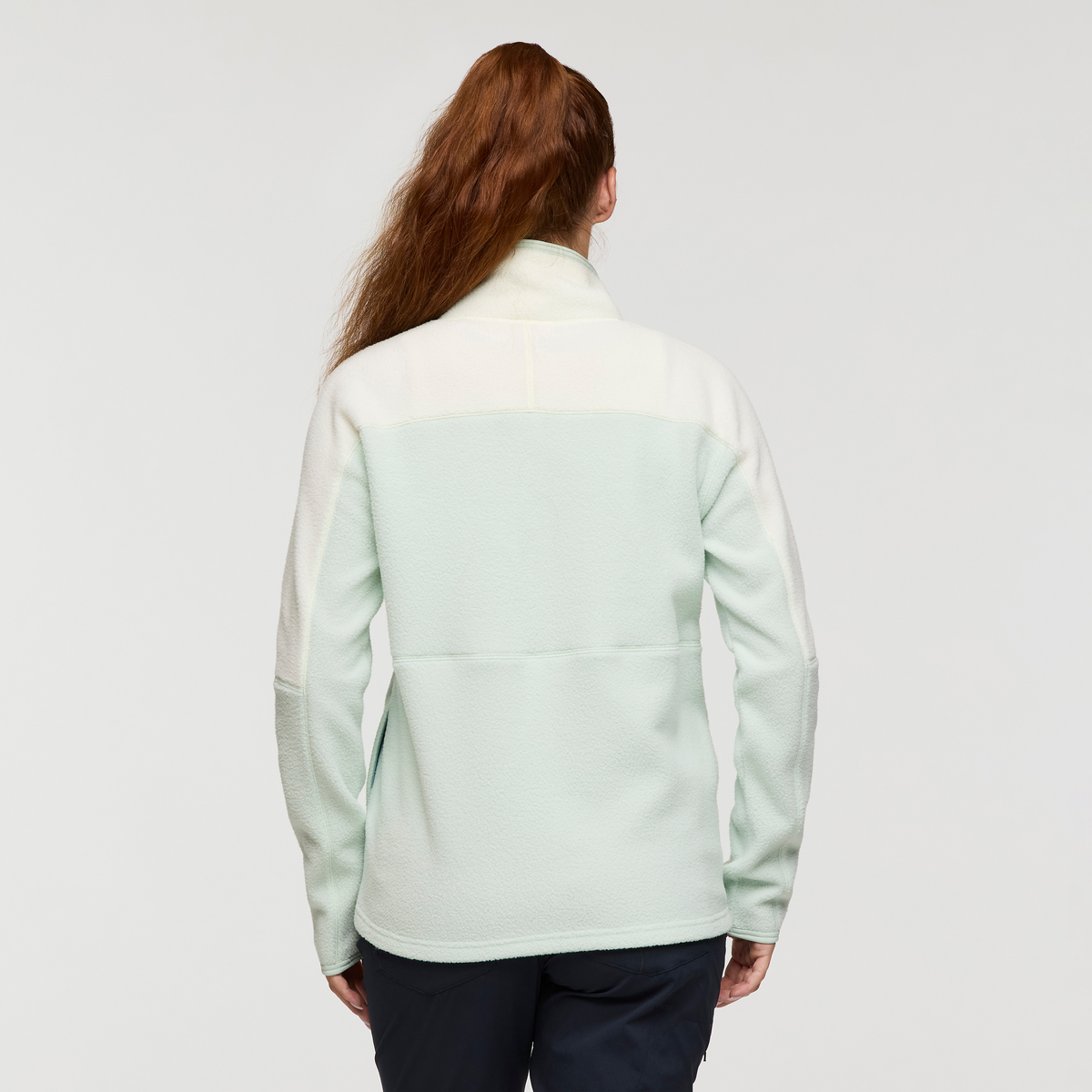 Abrazo Fleece Half-Zip Jacket - Women's, Dew/Foam, Model Caitlyn