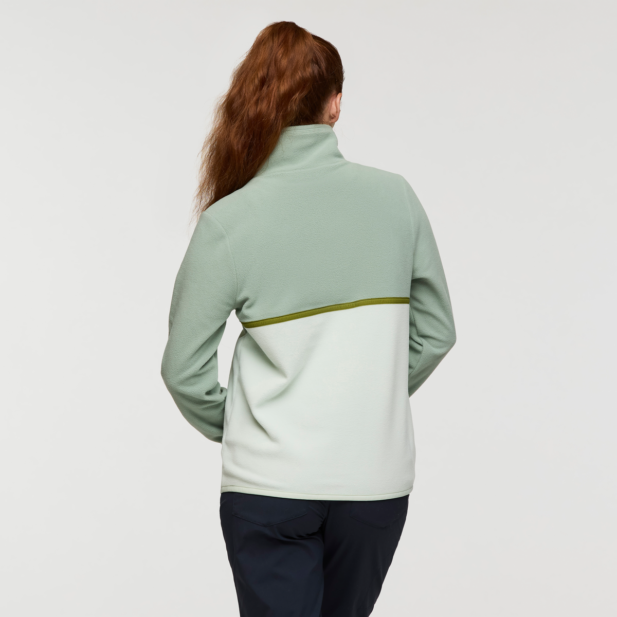 Amado Fleece Pullover - Women's, Silver Leaf/Foam, Model Caitlyn