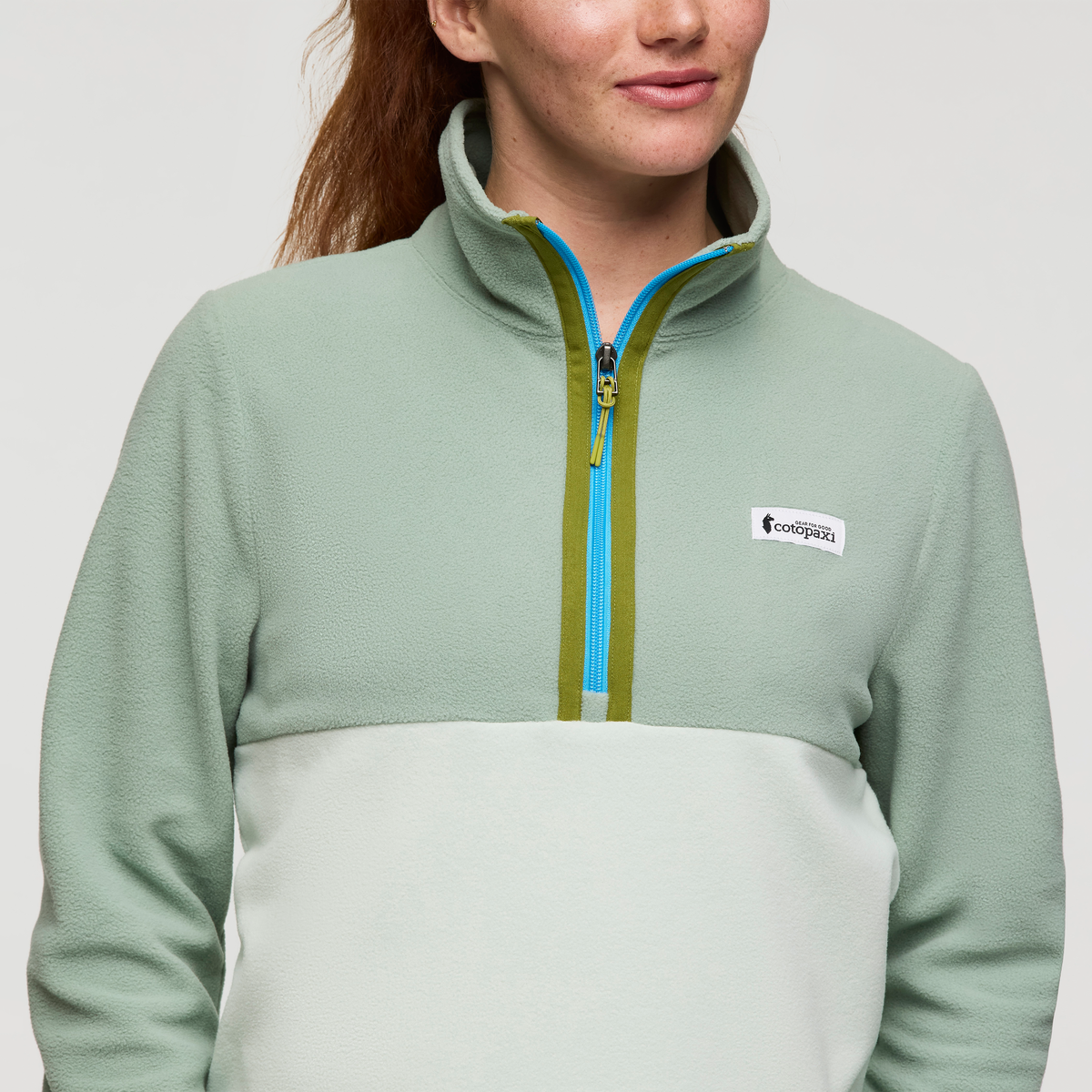 Amado Fleece Pullover - Women's, Silver Leaf/Foam, Model Caitlyn