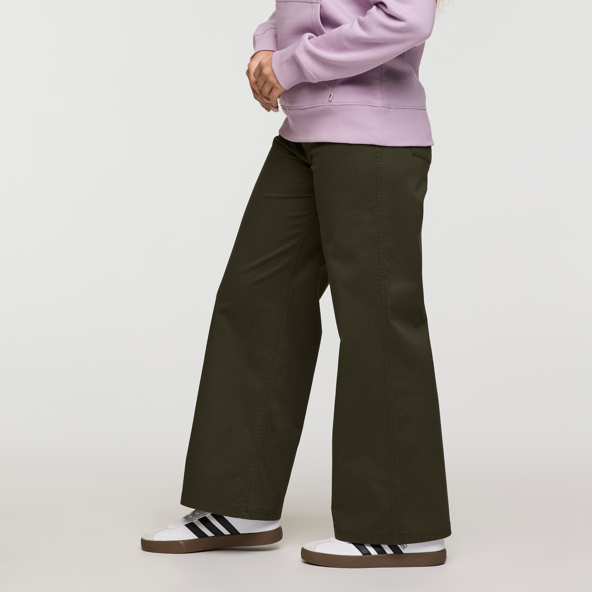 Ambato Wide Leg Pant - Women's, Woods, Model Caitlyn