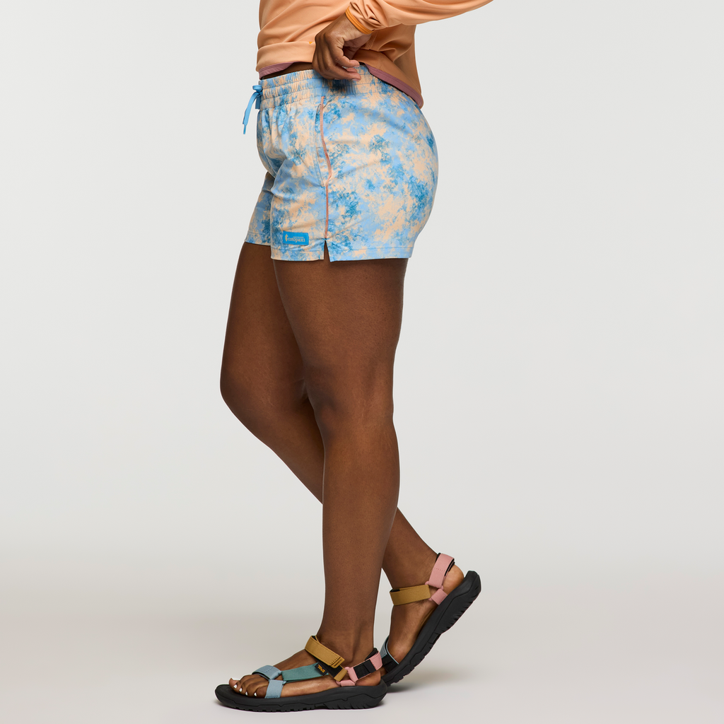 Brinco 3 Inch Short - Print - Women's, Galactic Drizzle, Model Nadine