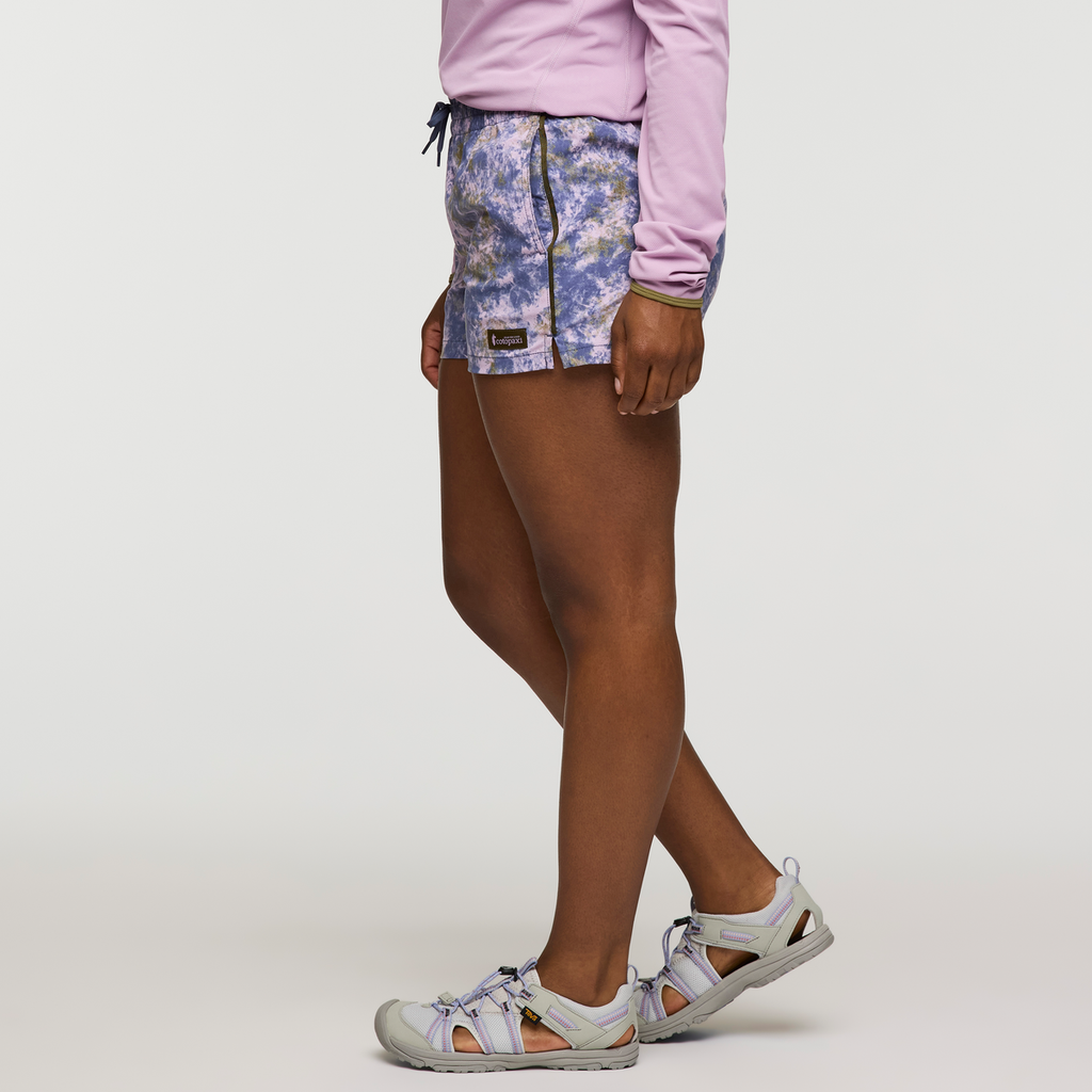Brinco 3 Inch Short - Print - Women's, Galactic Dusk, Model Nadine
