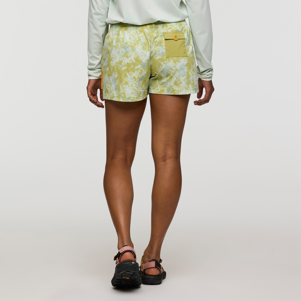 Brinco 3 Inch Short - Print - Women's, Galactic Lemongrass, Model Jade