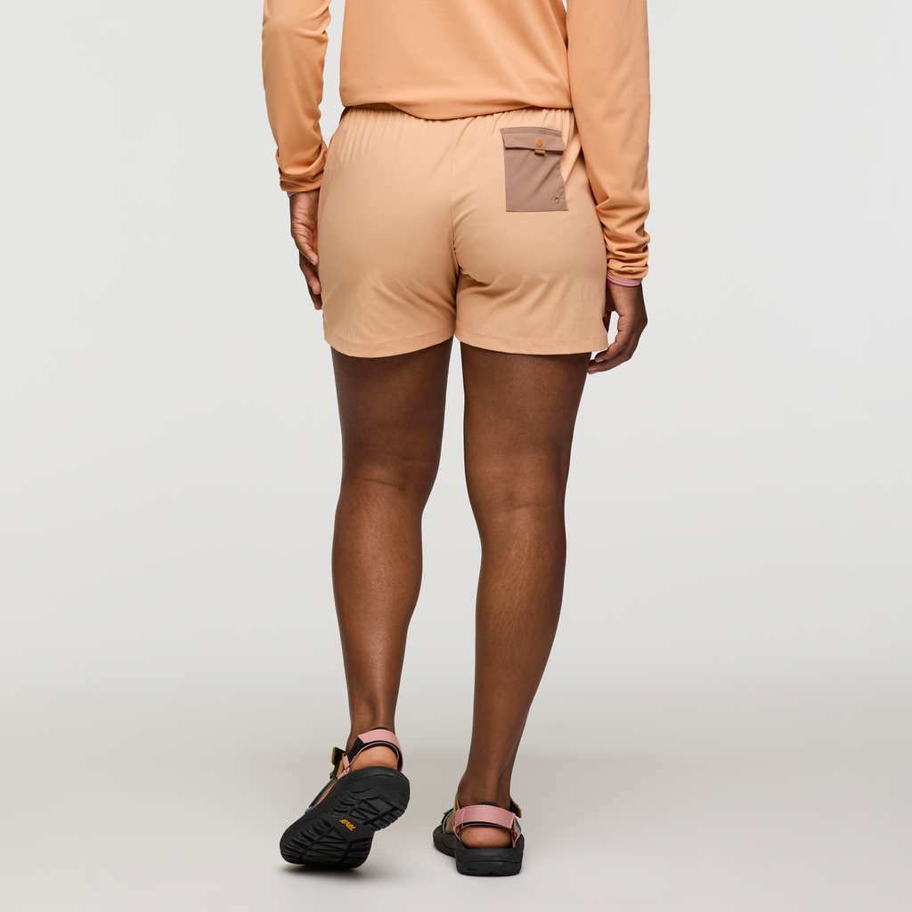 Brinco 5 Inch Short - Solid - Women's, Apricot, Model Nadine