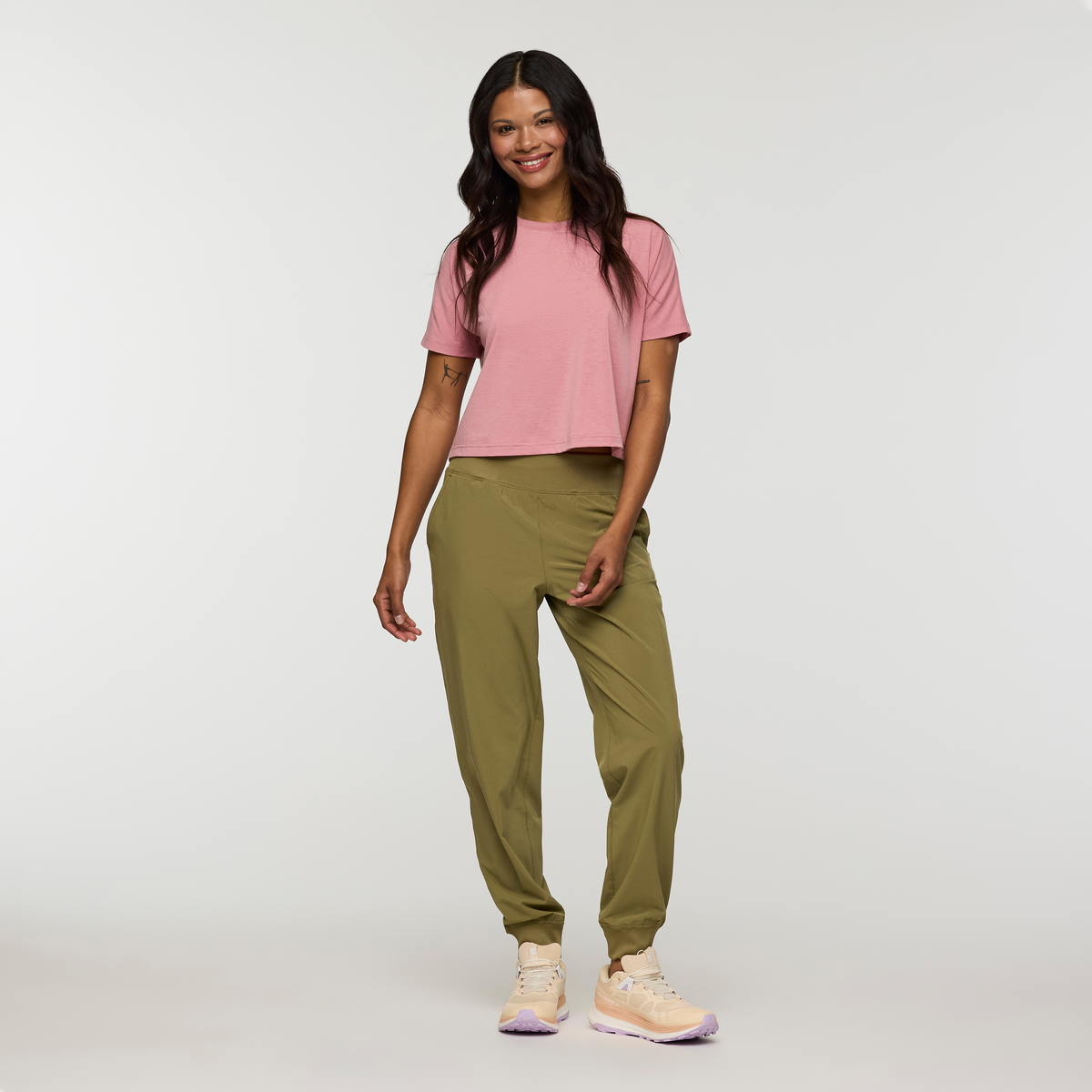 Cambio Jogger - Women's, Moss, Model Jade, shoppable