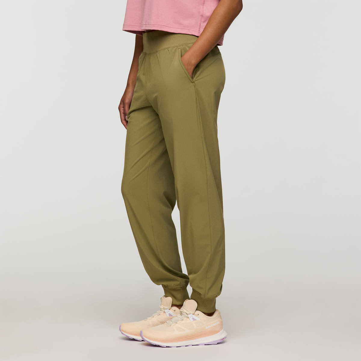 Cambio Jogger - Women's, Moss, Model Jade