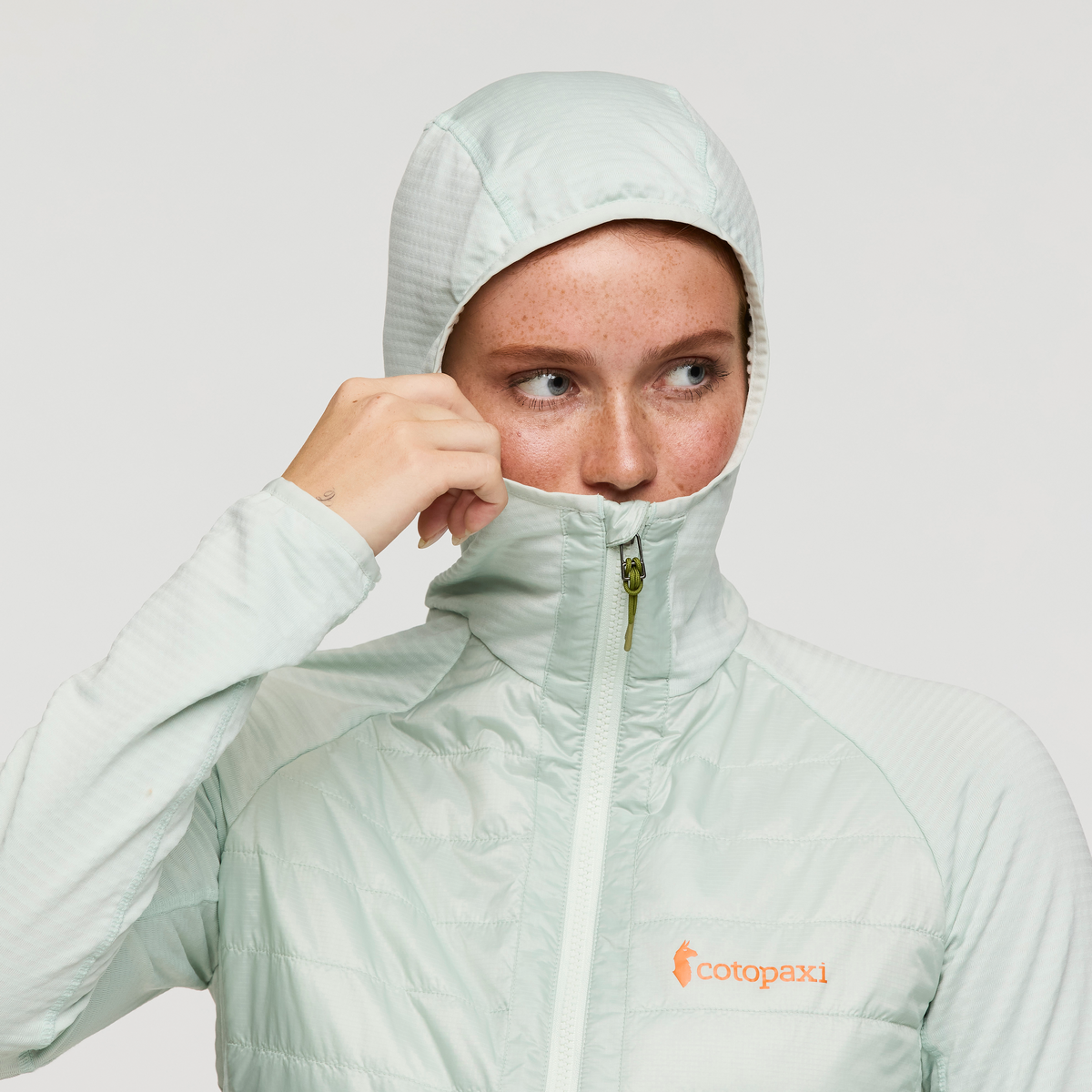 Capa Hybrid Insulated Hooded Jacket - Women's, Foam, Model Caitlyn