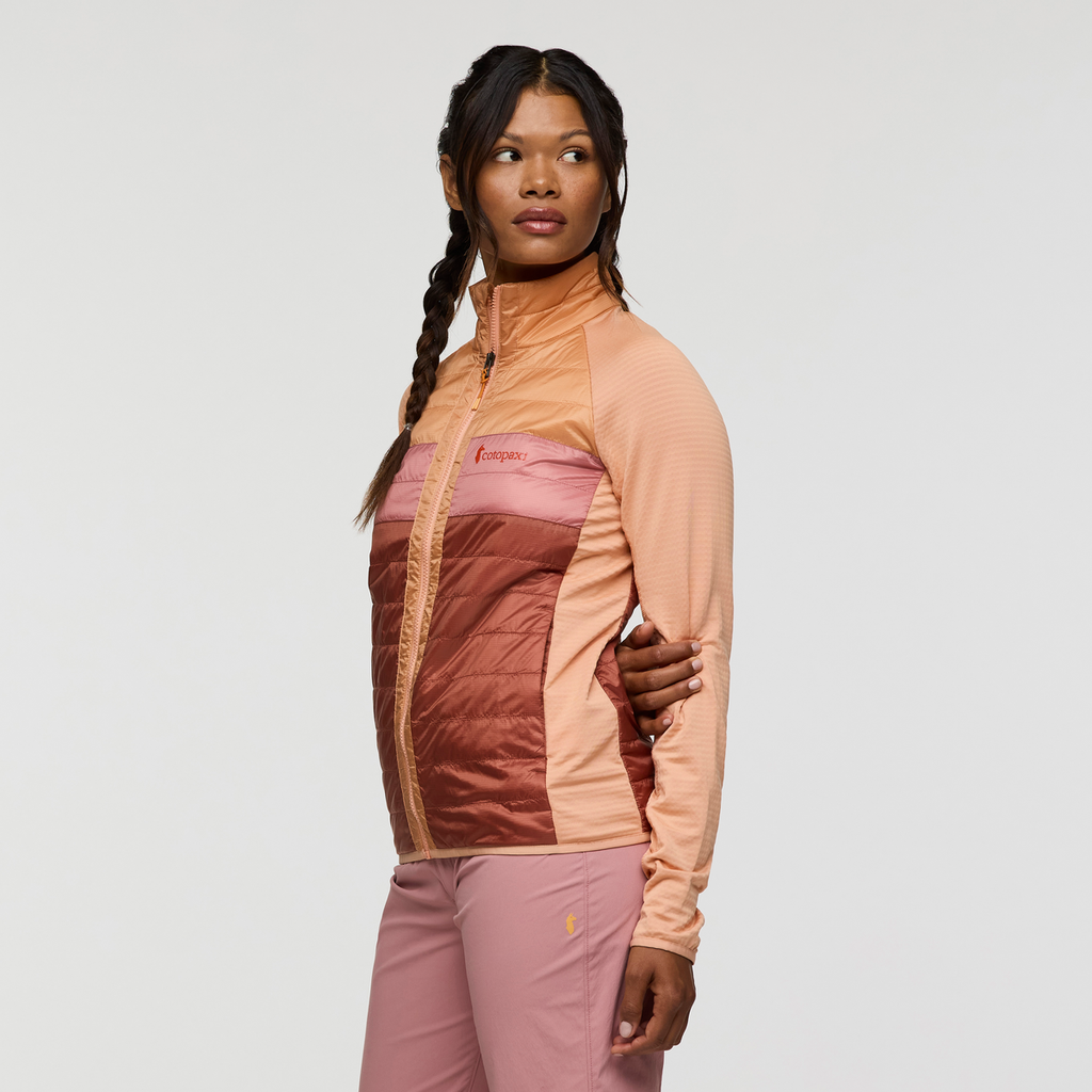 Capa Hybrid Insulated Jacket - Women's, Apricot/Faded Brick, Model Jade