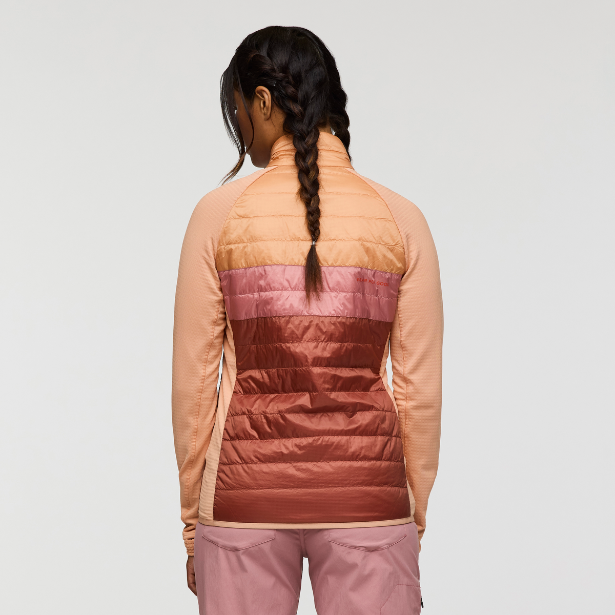 Capa Hybrid Insulated Jacket - Women's, Apricot/Faded Brick, Model Jade