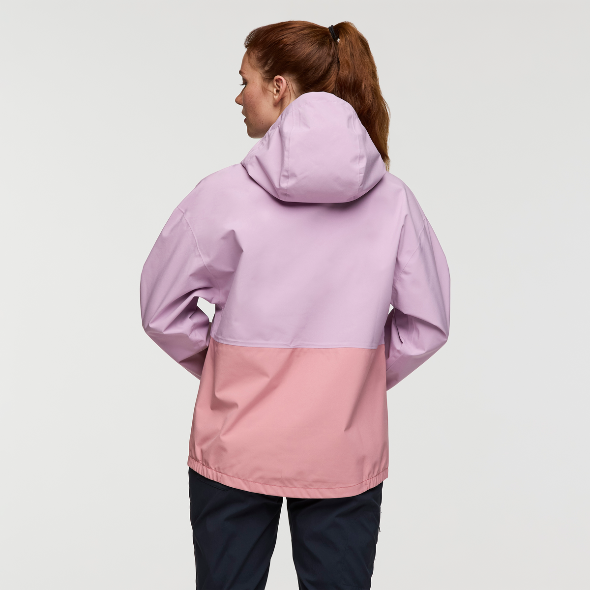 Cielo Rain Jacket - Women's, Antique/Apricot, Model Caitlyn
