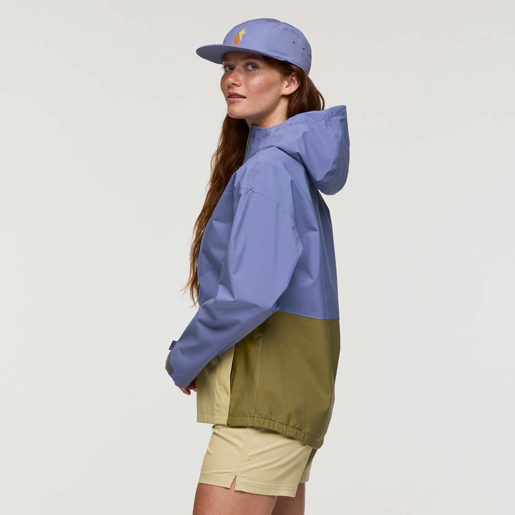 Cielo Rain Jacket - Women's, Blue Smoke/Grain, Model Caitlyn