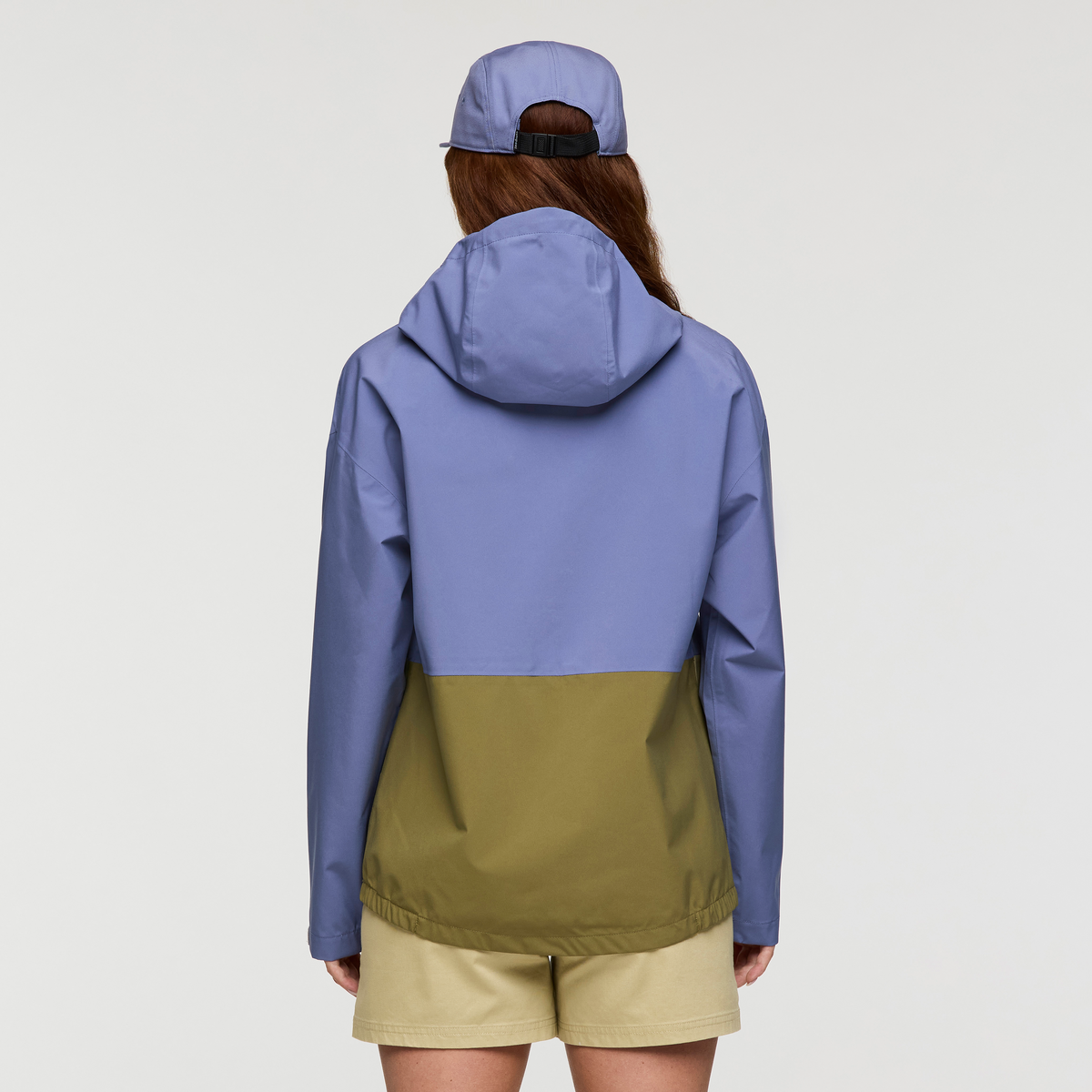 Cielo Rain Jacket - Women's, Blue Smoke/Grain, Model Caitlyn