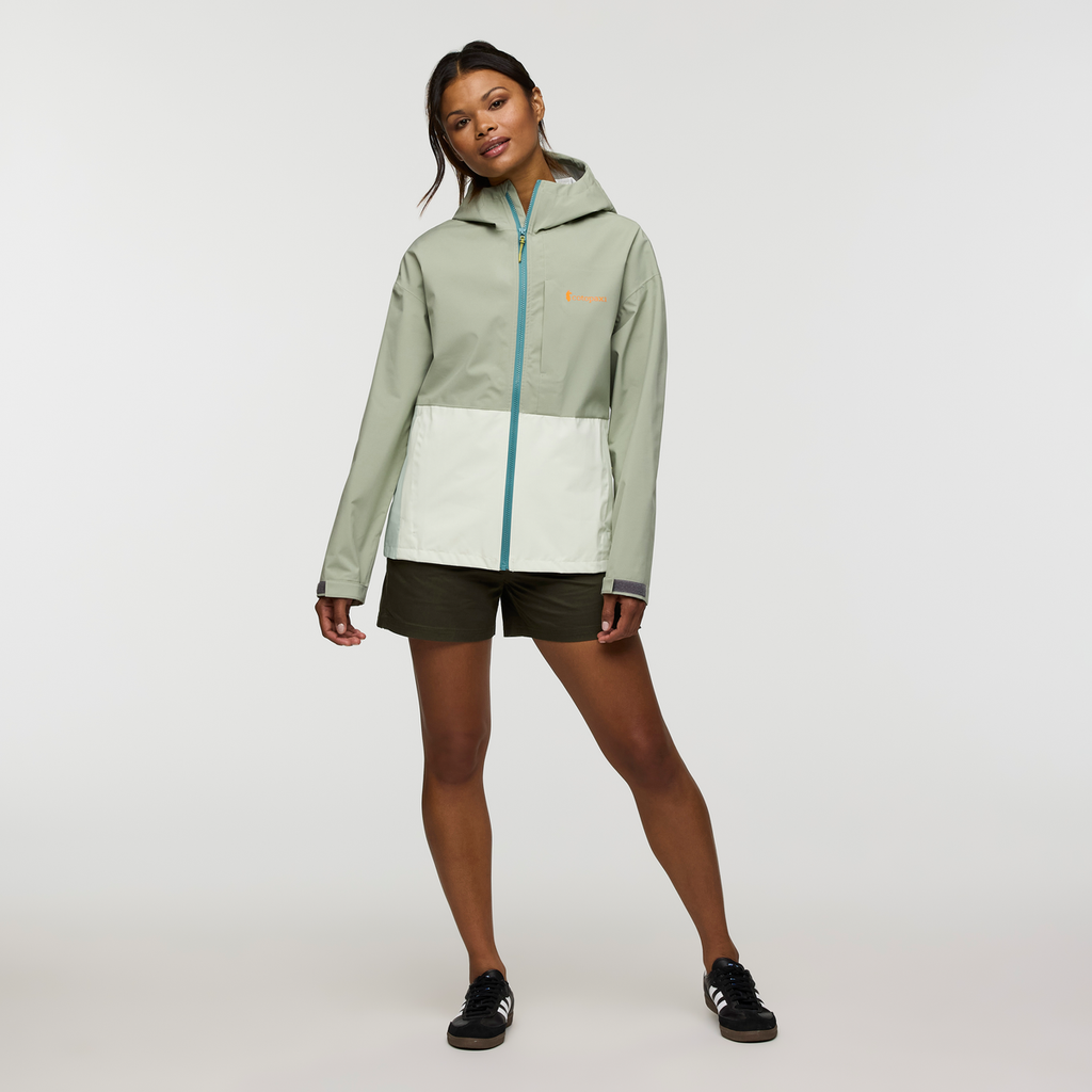 Cielo Rain Jacket - Women's, Brush/Dew, Model Jade, shoppable
