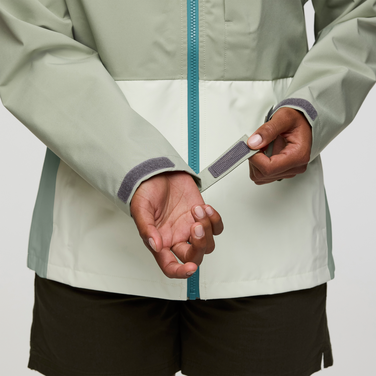 Cielo Rain Jacket - Women's, Brush/Dew, Model Jade