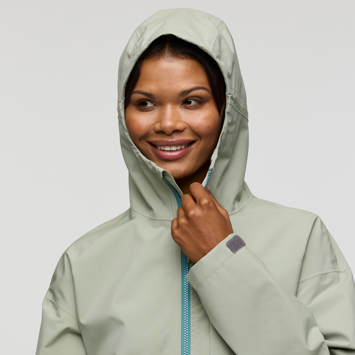 Cielo Rain Jacket - Women's, Brush/Dew, Model Jade