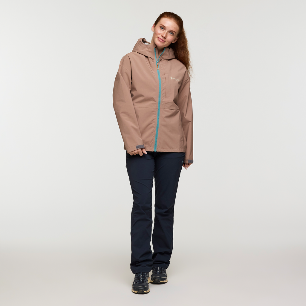 Cielo Rain Jacket - Women's, Reishi, Model Caitlyn, shoppable