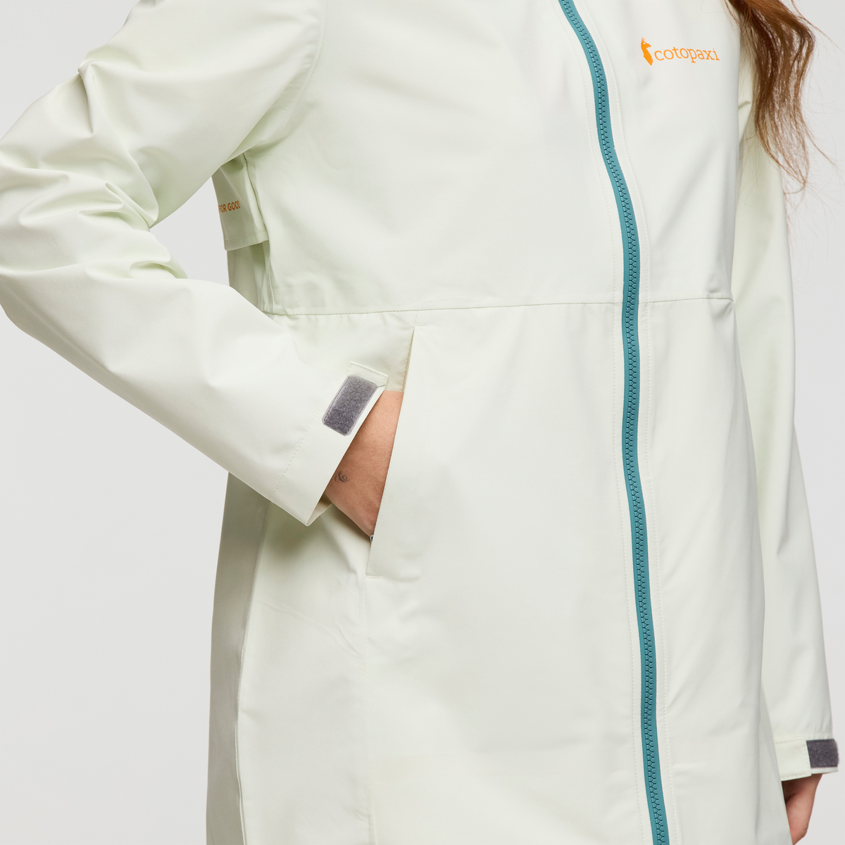 Cielo Rain Trench - Women's, Dew, Model Caitlyn