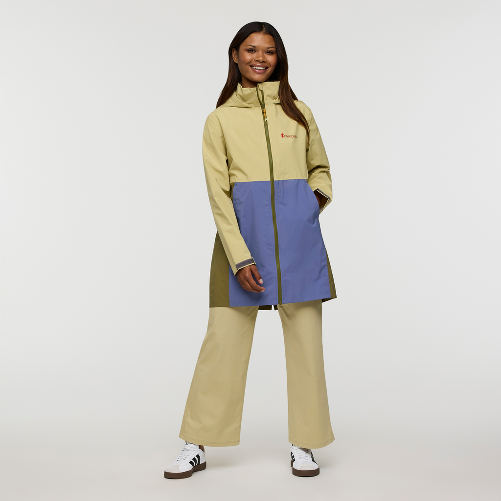 Cielo Rain Trench - Women's, Grain/Blue Smoke, Model Jade, shoppable