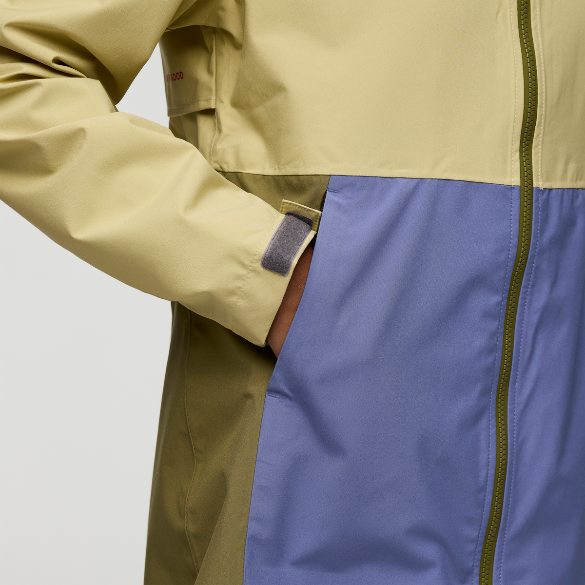 Cielo Rain Trench - Women's, Grain/Blue Smoke, Model Jade