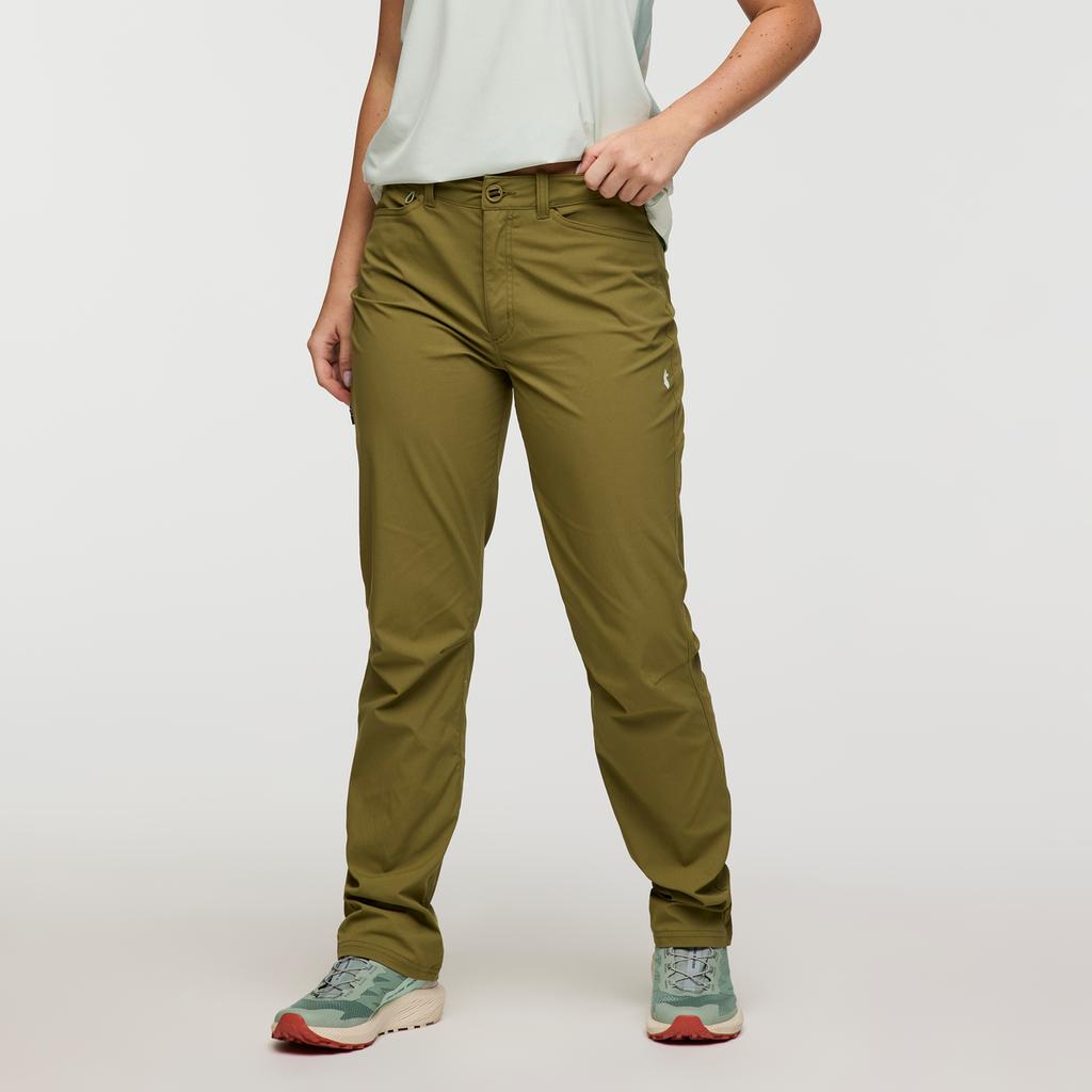 Coraje Tech Pant - Women's, Moss, Model Caitlyn