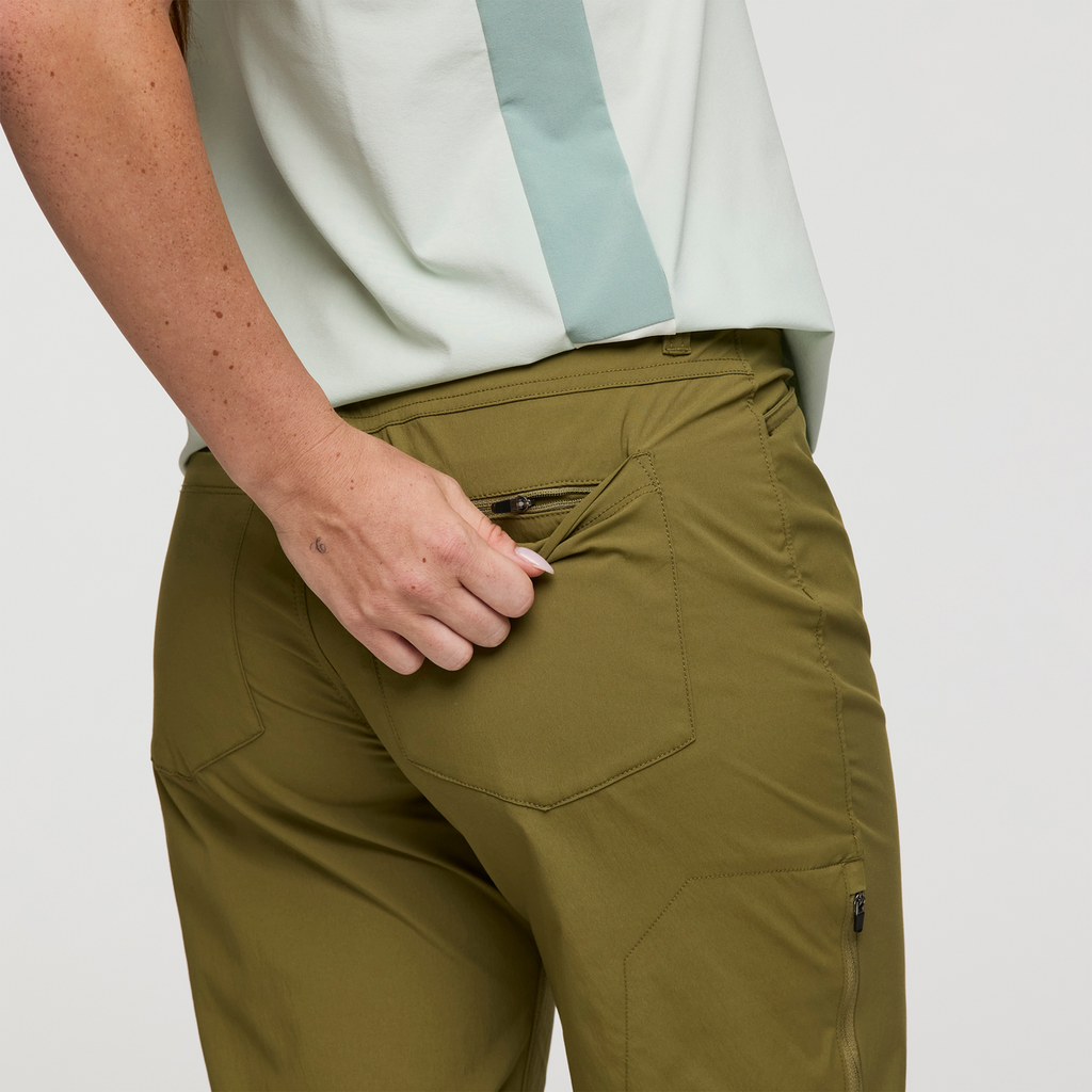 Coraje Tech Pant - Women's, Moss, Model Caitlyn