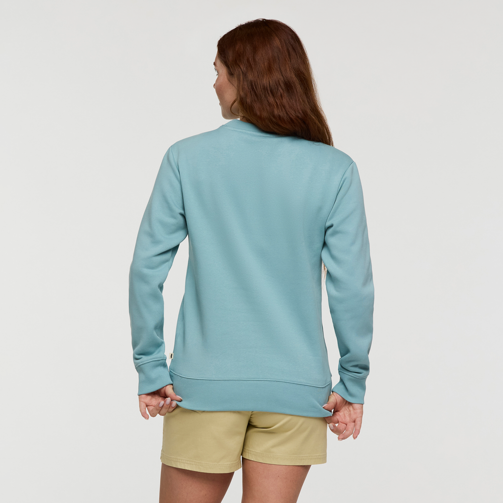 Coto-Patch Crew Sweatshirt - Women's, Sea Spray, Model Caitlyn