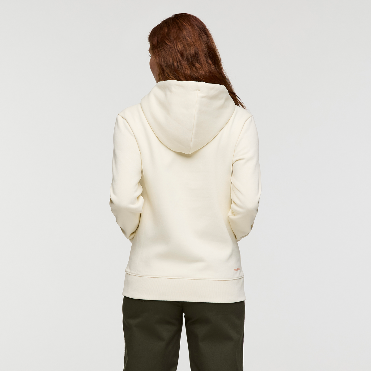 Cotopaxi Llama Pullover Hoodie - Women's, Bone, Model Caitlyn