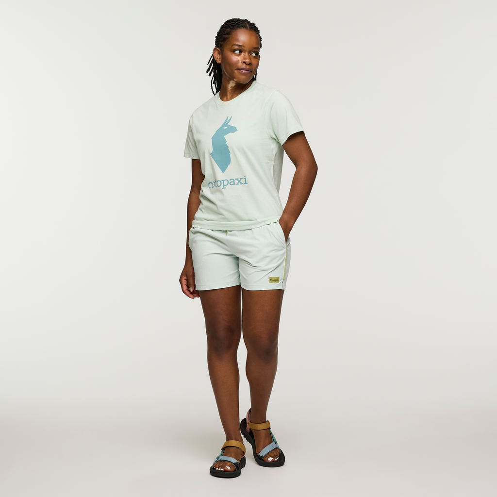 Cotopaxi Llama T-Shirt - Women's, Foam, Model Nadine