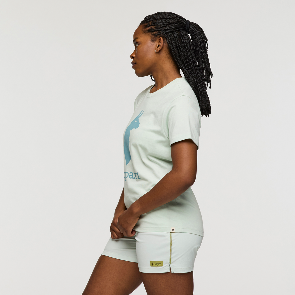 Cotopaxi Llama T-Shirt - Women's, Foam, Model Nadine