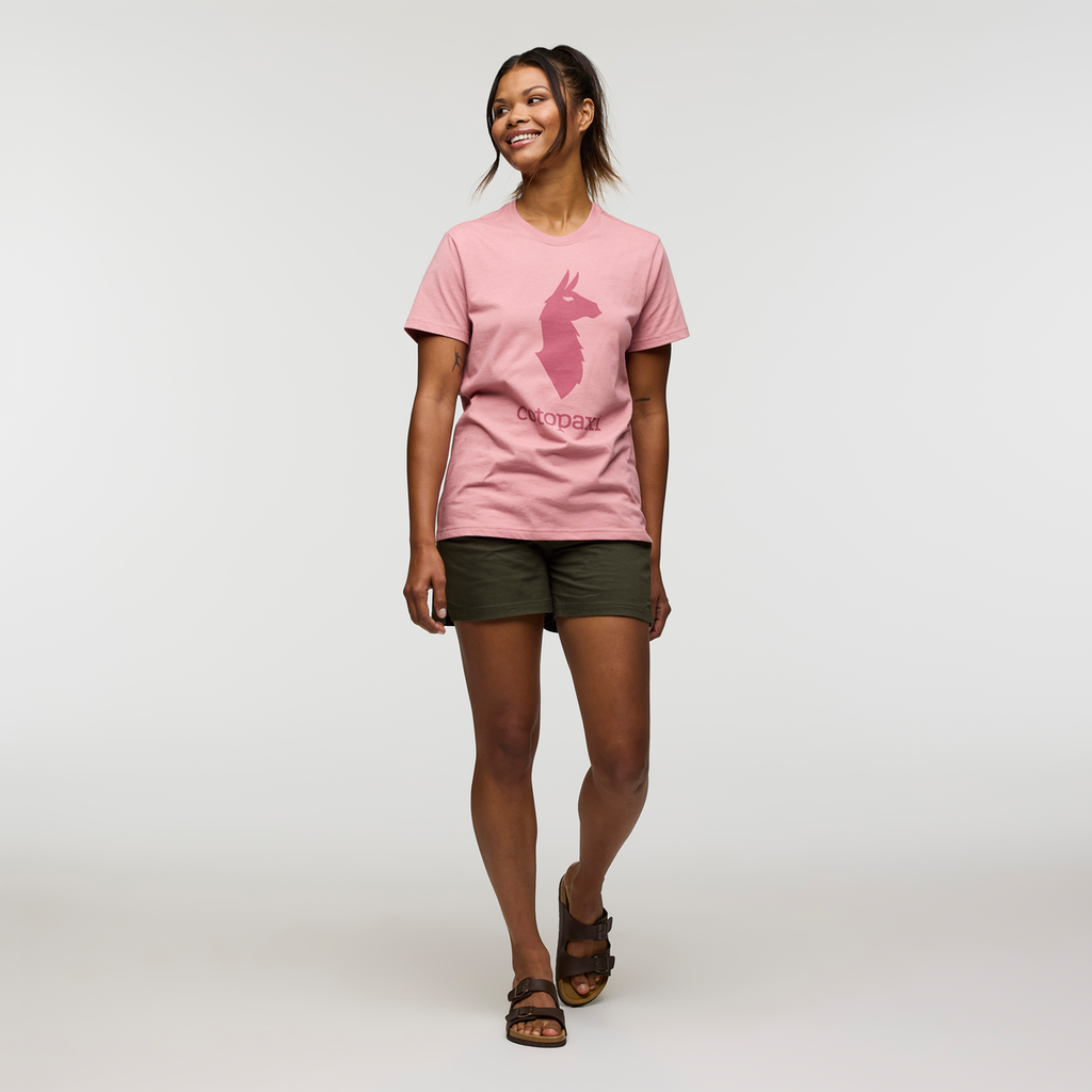 Cotopaxi Llama T-Shirt - Women's, Rose, Model Jade