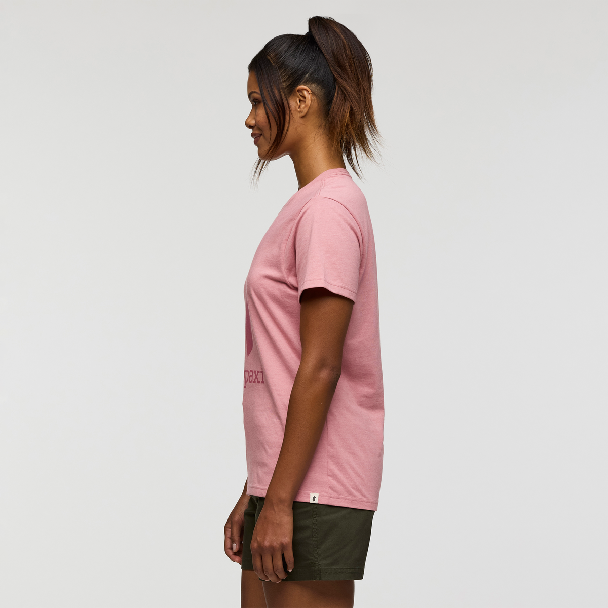 Cotopaxi Llama T-Shirt - Women's, Rose, Model Jade