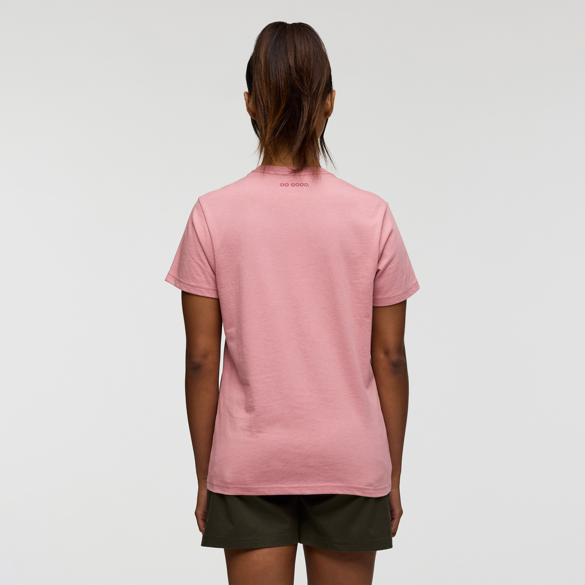 Cotopaxi Llama T-Shirt - Women's, Rose, Model Jade