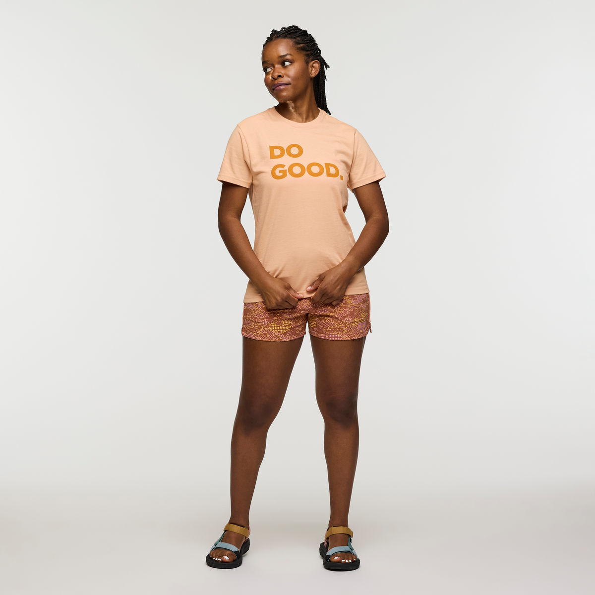 Do Good T-Shirt - Women's, Apricot, Model Nadine